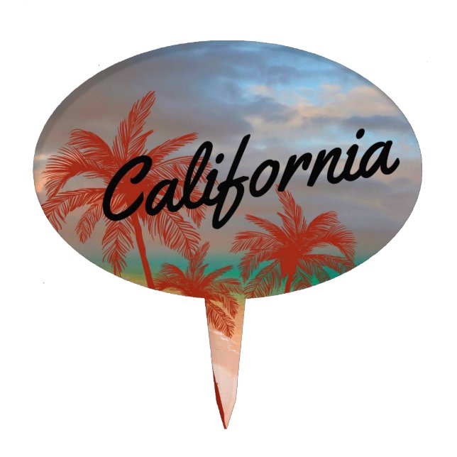 California Cake Topper (Front)