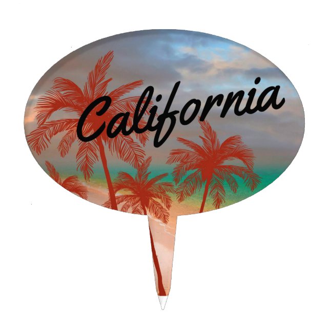 California Cake Topper (Front)