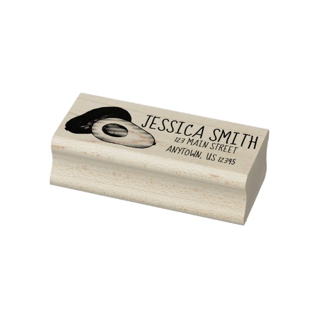California Cali Avocado Avocadoes Personalized Rubber Stamp (Stamp)
