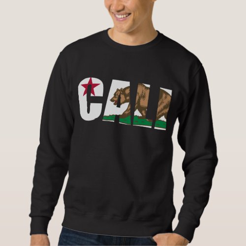 California Cali Flag Sweatshirt