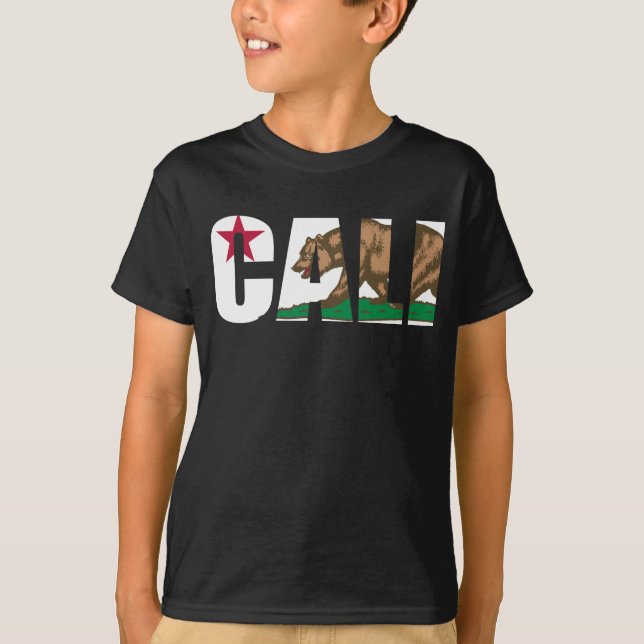 California Cali Flag T-Shirt (Front)