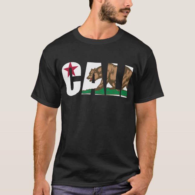 California Cali Flag T-Shirt (Front)