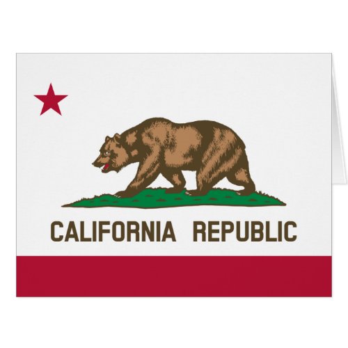 California Cali Republic Bear Flag US States