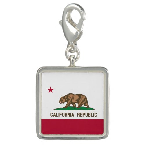 California Cali Republic Bear Flag US States Brac Charm