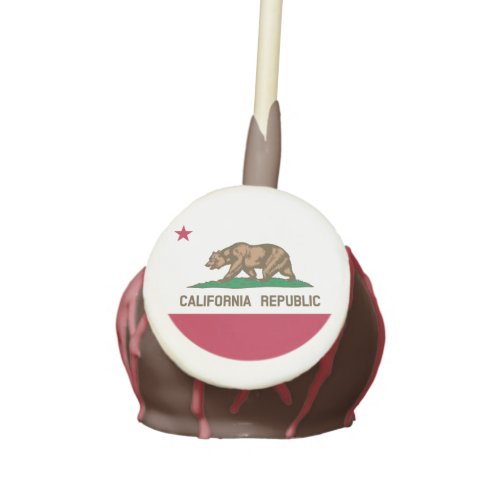 California Cali Republic Bear Flag US States Cake Cake Pops