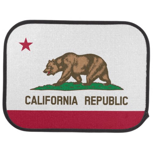 California Cali Republic Bear Flag US States Car  Car Floor Mat