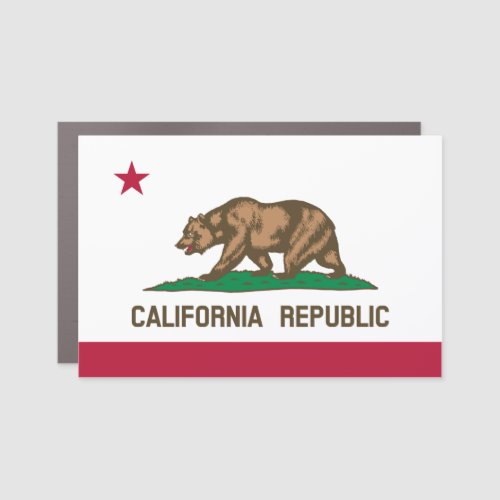California Cali Republic Bear Flag US States Car Magnet