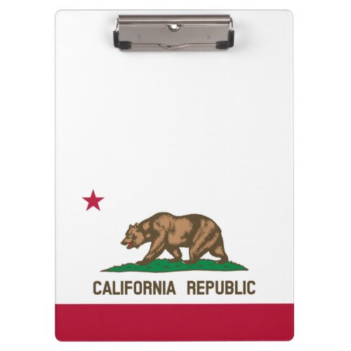 California Cali Republic Bear Flag US States Clip Clipboard