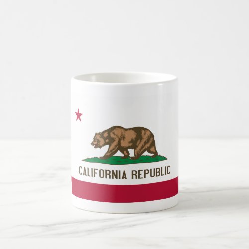 California Cali Republic Bear Flag US States Coffee Mug