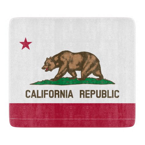 California Cali Republic Bear Flag US States Cutt Cutting Board
