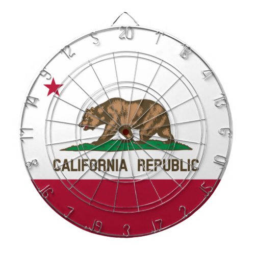 California Cali Republic Bear Flag US States Dart Dart Board