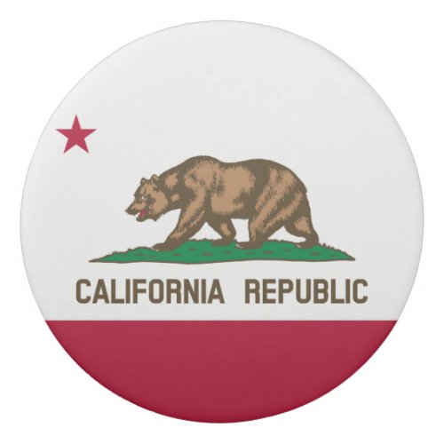 California Cali Republic Bear Flag US States Eras Eraser