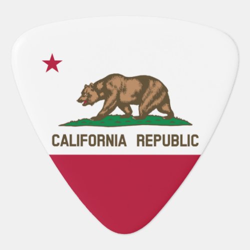 California Cali Republic Bear Flag US States Guit Guitar Pick