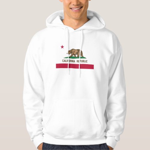 California Cali Republic Bear Flag US States Hoodie