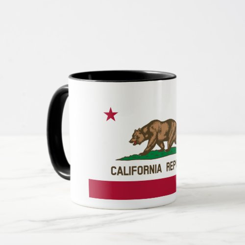 California Cali Republic Bear Flag US States Mug