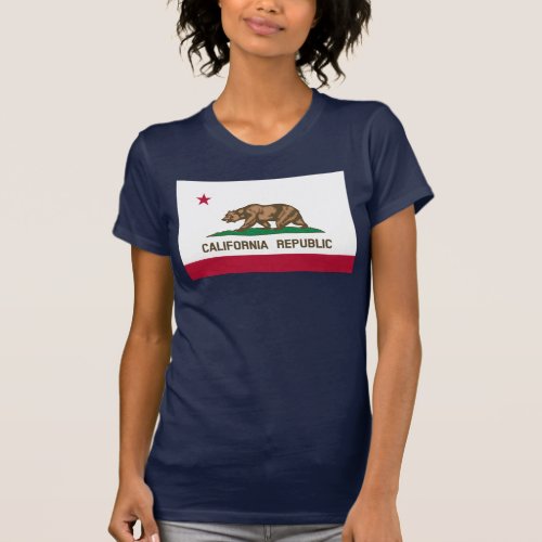 California Cali Republic Bear Flag US States T_Shirt