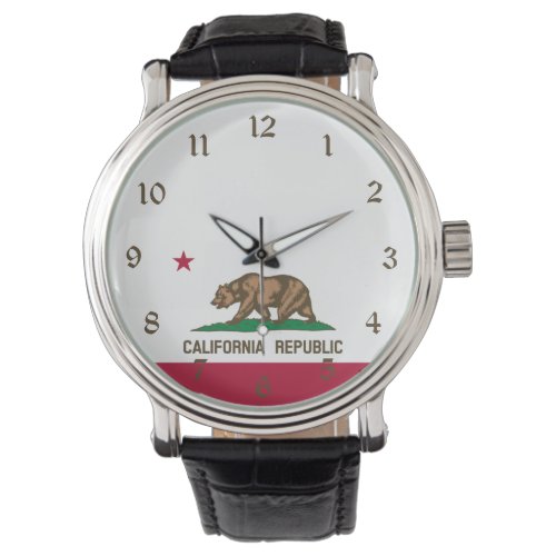 California Cali Republic Bear Flag US States Watc Watch