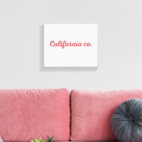 California Canvas Print