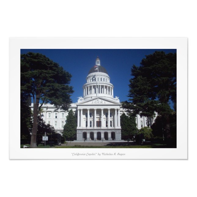 "California Capitol," Sacramento Photo Print (Front)