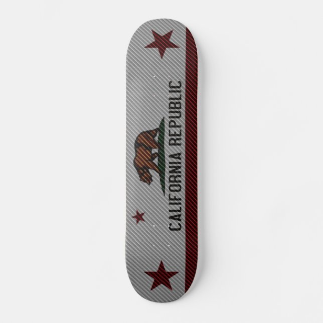 California Carbon Fiber Skateboard Look Deck (Front)