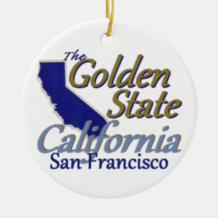CALIFORNIA CERAMIC ORNAMENT