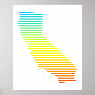 california chill fade poster