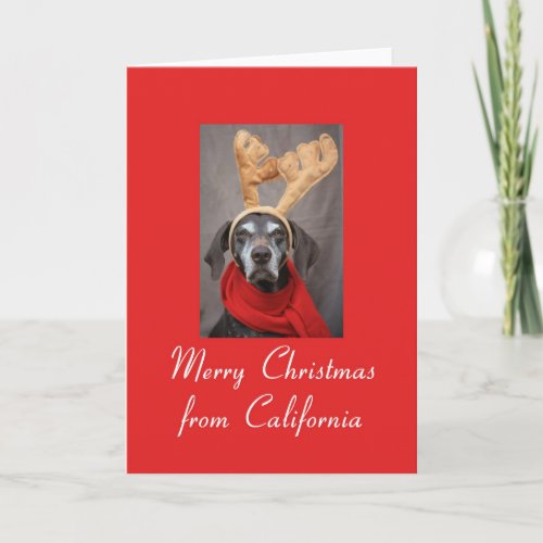 California  Christmas Card state specific Holiday Card