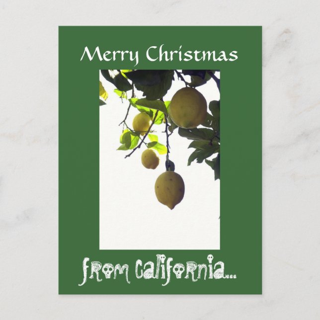 California Christmas Postcard (Front)