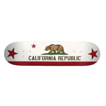 California Classic Republic Skateboard Deck by CaliforniaFlag at Zazzle