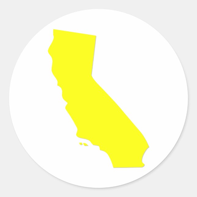 California Classic Round Sticker (Front)