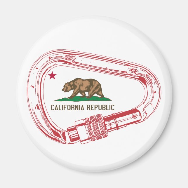 California Climbing Carabiner Magnet (Front)