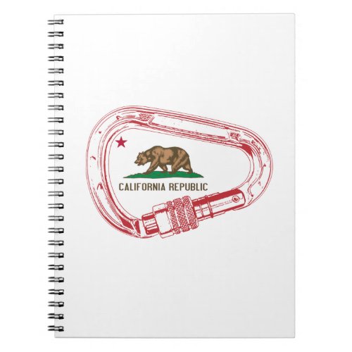 California Climbing Carabiner Notebook