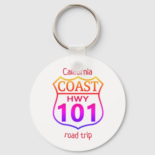 California Coast Hwy 101    Keychain