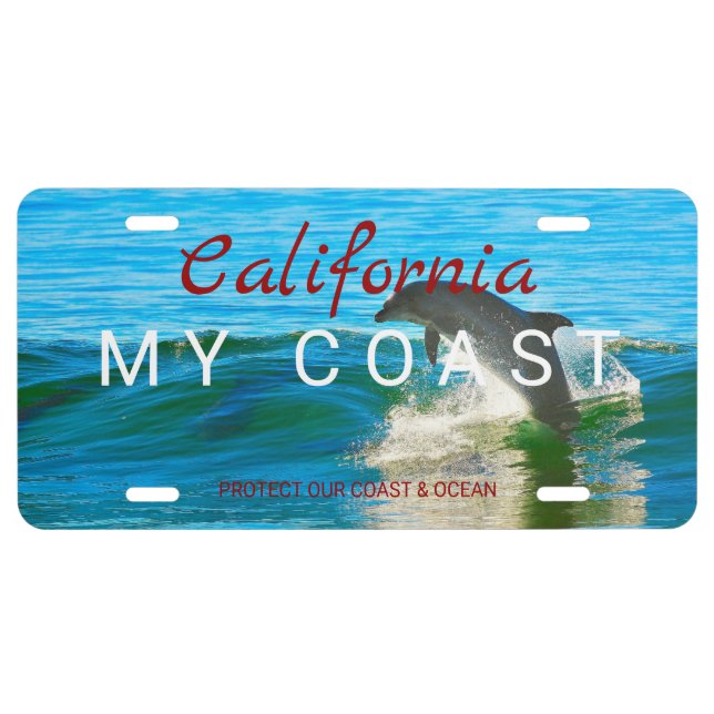 California Coast  License Plate (Front)