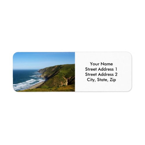 California Coast Return Address Label