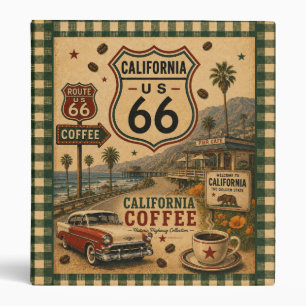 California Coastal Coffee Family Recipes 3 Ring Binder