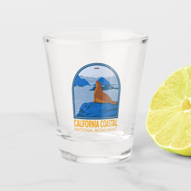 California Coastal National Monument Harbor Seal Shot Glass (Front)