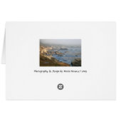 California Coastline - Rocky Times - Card (Back Horizontal)