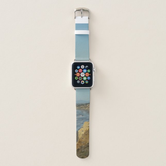 California Coastline Scenic Travel Landscape Apple Watch Band (Front)