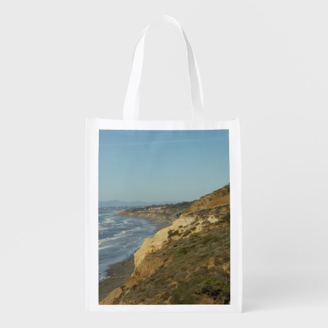 California Coastline Scenic Travel Landscape Grocery Bag (Front)