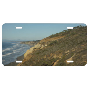 California Coastline Scenic Travel Landscape License Plate