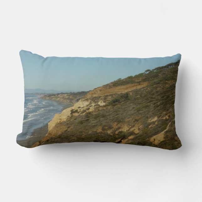 California Coastline Scenic Travel Landscape Lumbar Pillow (Front)