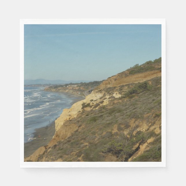 California Coastline Scenic Travel Landscape Napkins (Front)