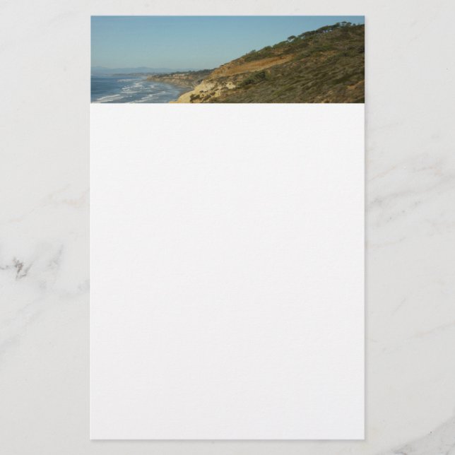 California Coastline Scenic Travel Landscape Stationery (Front)