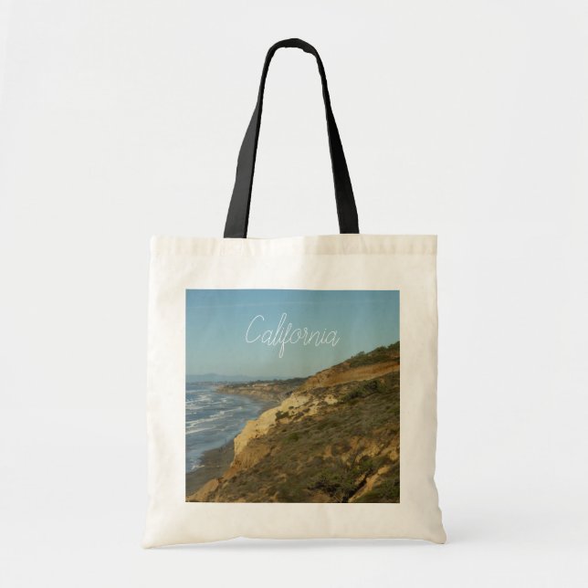 California Coastline Scenic Travel Landscape Tote Bag (Front)