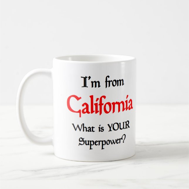 california coffee mug (Left)
