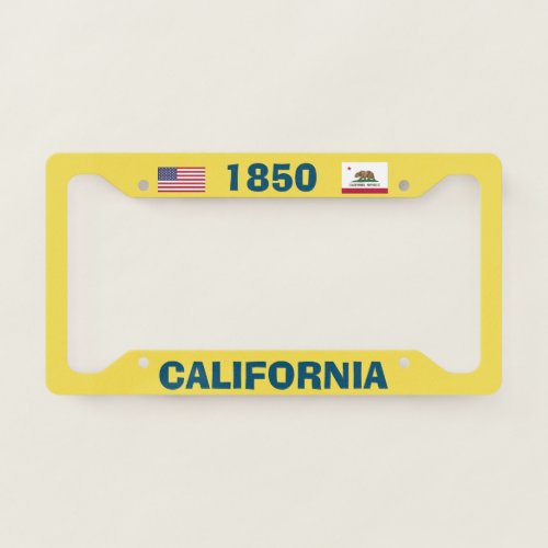 California Colorful License Plate Frame