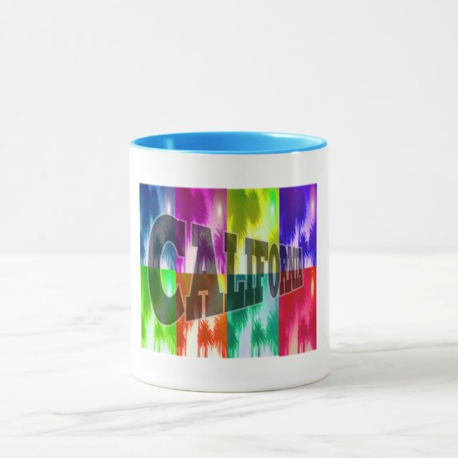 "California" Colorful Palms Cup (Center)