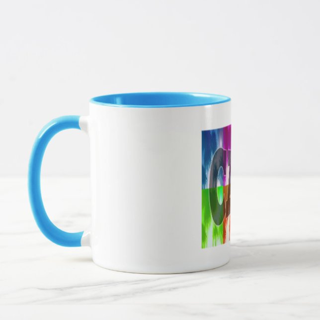 "California" Colorful Palms Cup (Left)