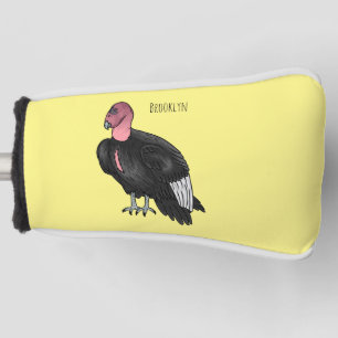 California condor bird cartoon illustration golf head cover